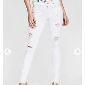NWT Marciano Mid-Rise Destroyed Skinny Jeans